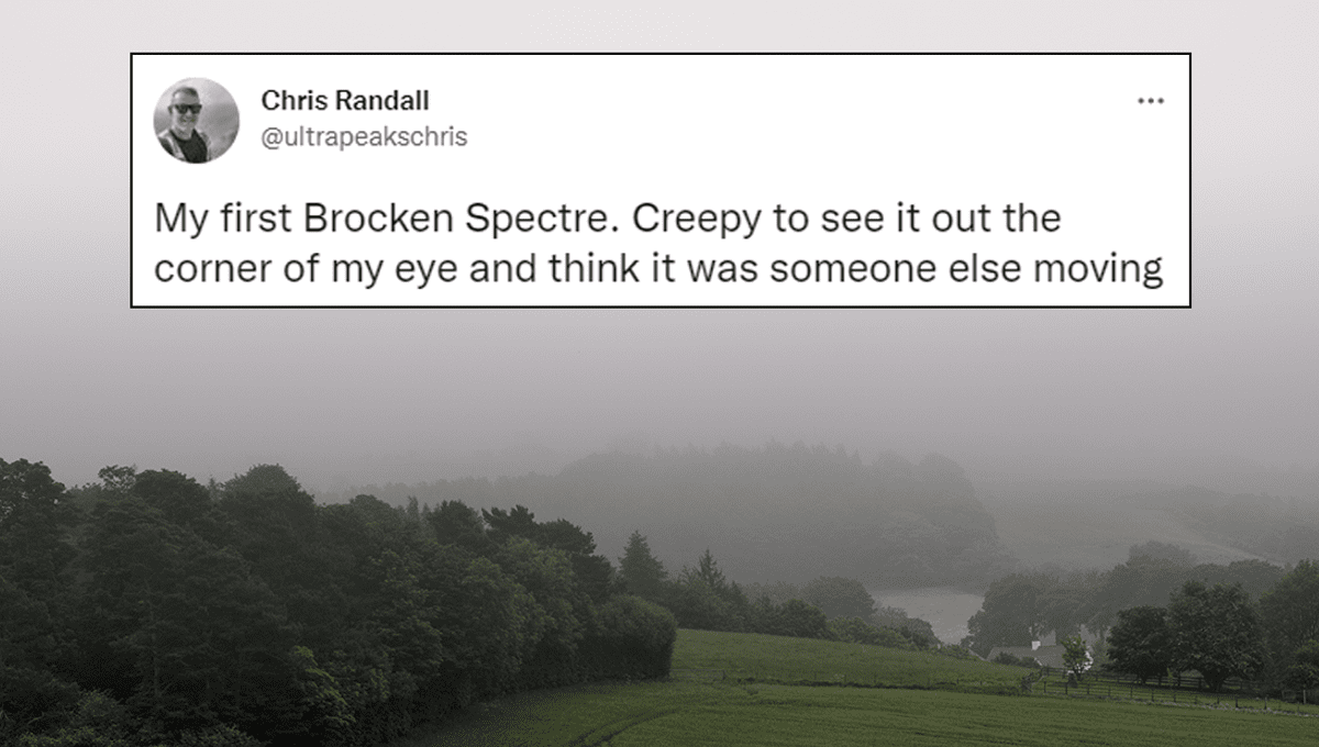 Eerie Brocken Spectre Footage Resembles Haunting Encounter with Cloud Ghost