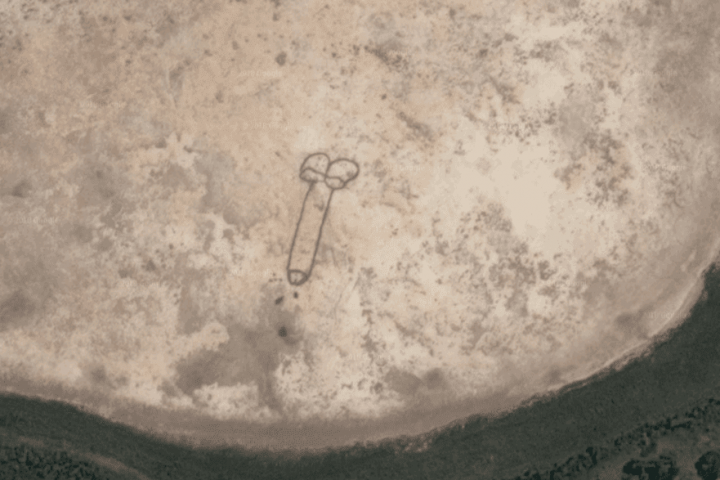 Colossal Penis Drawing Visible from Space Reveals Unchanging Human Nature