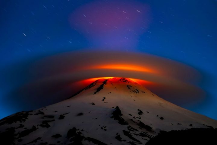 Incredible Rare Lenticular Cloud Over Volcano Shortlisted for Photography Award