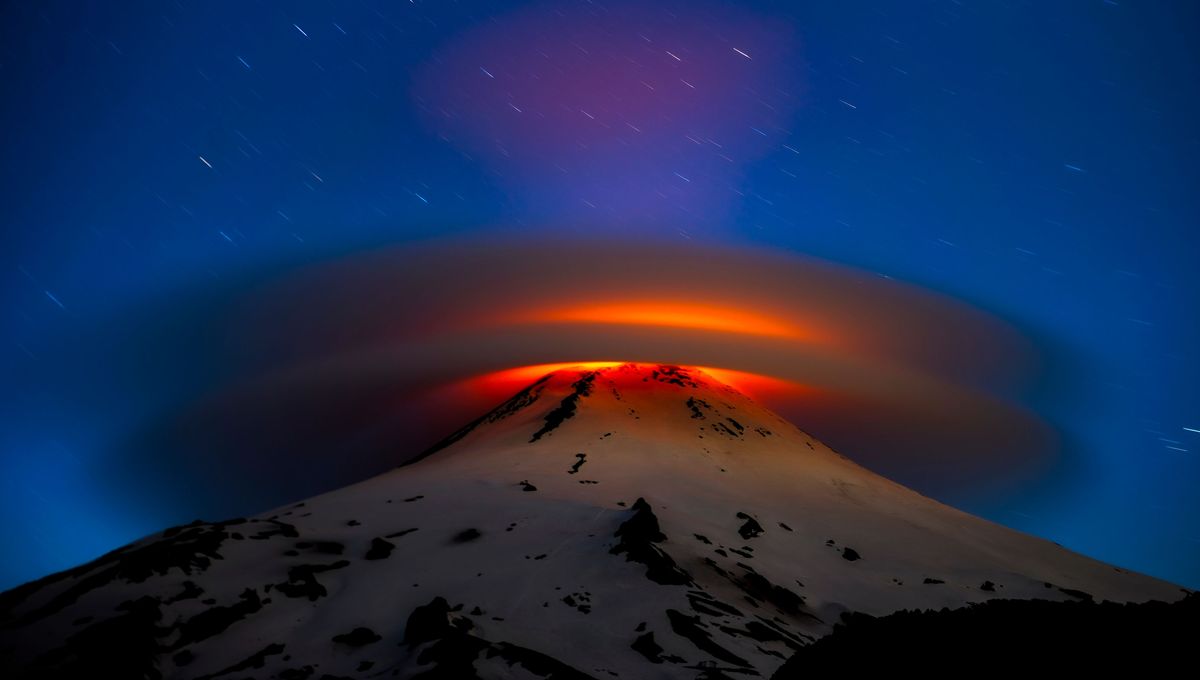 Incredible Rare Lenticular Cloud Over Volcano Shortlisted for Photography Award
