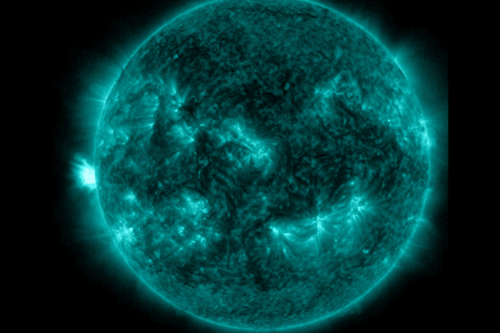 Sun Unleashes Enormous Plasma Assault on Mars