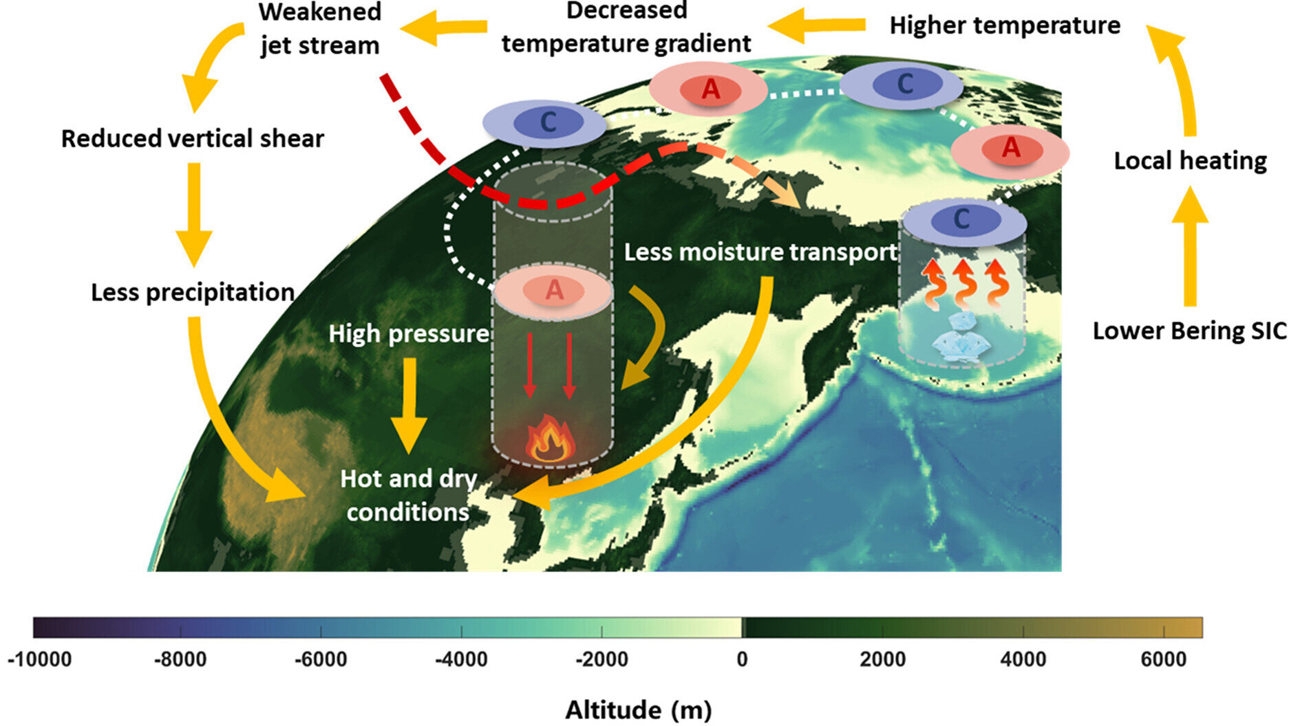 Declining Bering Sea ice linked to rising wildfire threat in northeast China